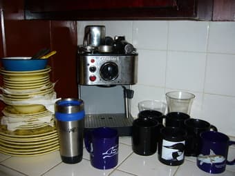 $15 Cuisinart Expresso Machine and dishes and mugs 1