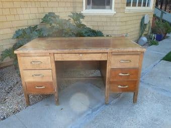 wooden desk and armchair both  two pillows for free for 159$ OBO 1