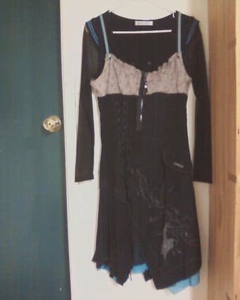 punky dress, fashion corset 1
