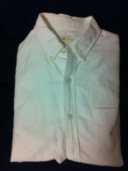 For Sale: White J. Crew Oxford Cloth Button Down In Medium $20 1