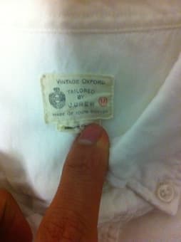 For Sale: White J. Crew Oxford Cloth Button Down In Medium $20 2