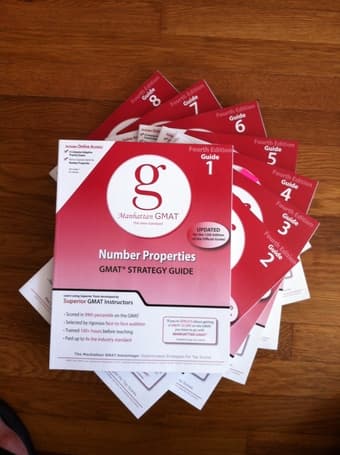 GMAT Study guides, set of 8, $45. 1