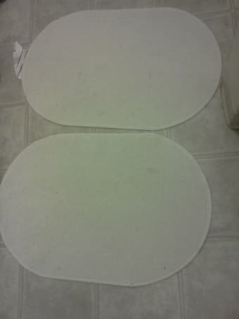 36 hangers $5, 3 towels $5, floormat $1 or OBO 3