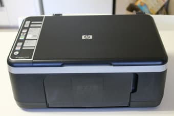 Flat monitor 17 in+All-In-One Printer HP printer+electric stapler $20 1