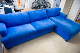 Big, Blue, Down, Chaise Sofa - $125 1