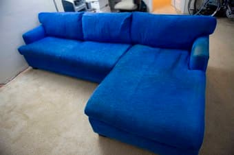 Big, Blue, Down, Chaise Sofa - $125 2