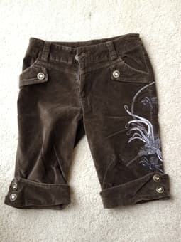 Women's Velour bermuda shorts for $8 1