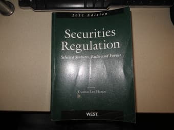 securities regulation selected statutes rules and forms  $1 1