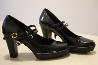 $65, Size 6 black high heels 1