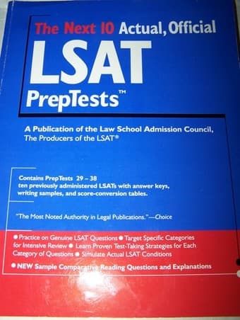 4 LSAT Prep Books $50 2