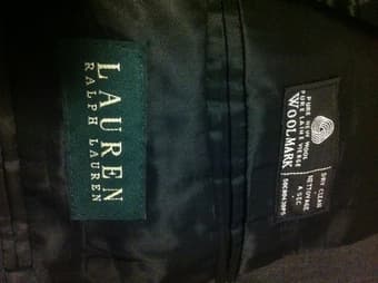 Ralph Lauren 100% wool gray blazer/sports coat 42R - barely worn - $30 3