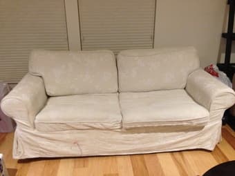 Mint condition IKEA EKTORP Sofa Bed (Full Sz)+ add't NEW Cover $550 3