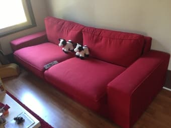 IKEA sofa red--very new $420 1