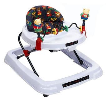 car seat, walker, and toys 3