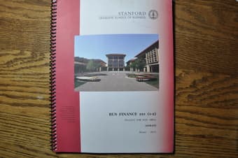 Finance 221/MS&E 245G Case/Course Reader 1