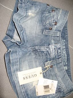 Guess jean shorts, new with Tag, size 26, mini tanks white 1