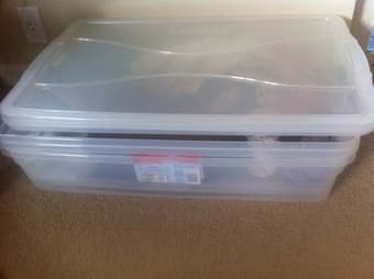 Clear plastic storages 1