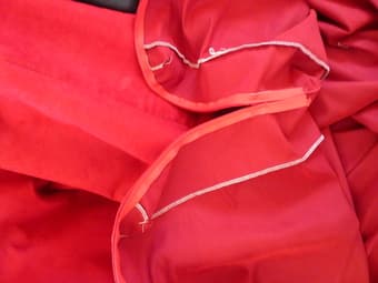 Red Microfiber FUTON COVER in Great Condition! $30 3