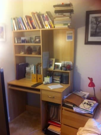 Ikea Mikael Desk with Hutch in Birch - $35 (Sunnyvale) 1