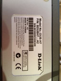 D-LINK DUB-H7 7-port USB 2.0 hub $10 2