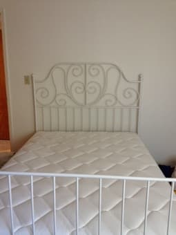 selling IKEA queen bedframe $120 (2 months old) 2