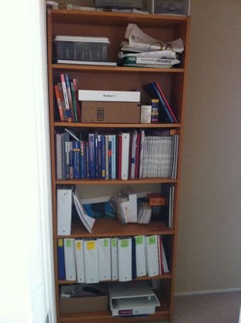 Ikea couch ($50) and large bookshelf ($15), price reduced!! 2