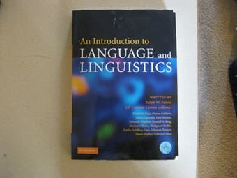 Linguistics 1 textbook "Introduction to Language and Linguistics" $15 1