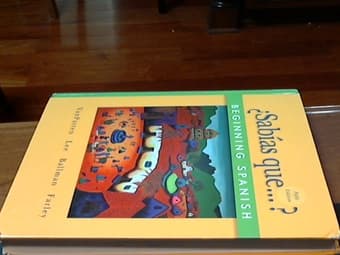 SABIAS QUE 5TH EDITION 1ST YEAR SPANISH BOOK 1