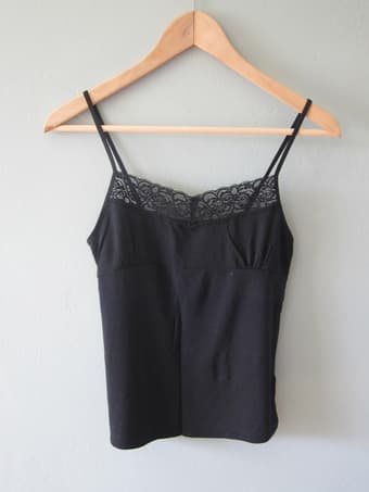 Modal lace trim tank tops women's size XS 1