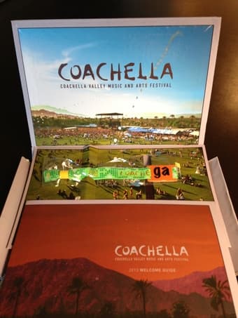 Coachella Wknd 1 Ticket (and box items), $350 obo 1