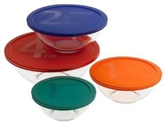 Pyrex 8-piece mixing bowl set (brand new, unopened) 1
