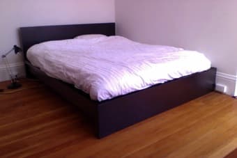 Queen bed and mattress - $550 1