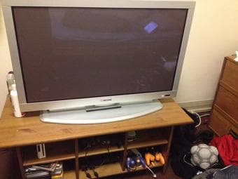42" Flatscreen TV ($190) and/or great TV stand/coffee table 1