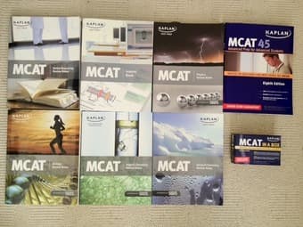 Kaplan MCAT Study Set with Advanced Prep Book and Flashcards - $150 1