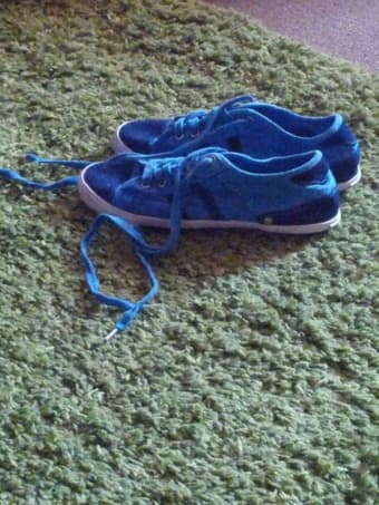 blue alcott canvas shoes, size 6.5-7, 10$, barely used 1