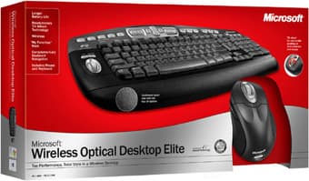 Microsoft Optical Wireless Desktop Elite Keyboard & Wheel Mouse Combo 2