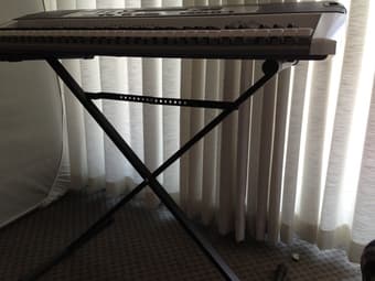 Casio LK-100 61 key keyboard with stand (asking $60) 2