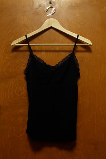 Camisole: Dark Blue, Light Blue, Pearl, $3 1
