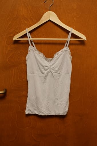 Camisole: Dark Blue, Light Blue, Pearl, $3 3
