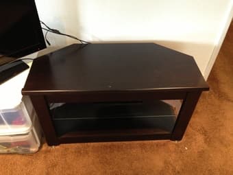 Black TV Stand - GREAT condition $75 OBO 2
