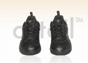 $35 Nike New Leather Sneaker for Men, 8.5' Black 2