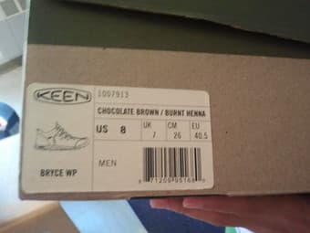 Brown Keen Bryce men hiking shoe US size 8 - $70 1