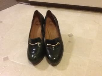 Green Anthropologie heels. Size 6. $20. 1