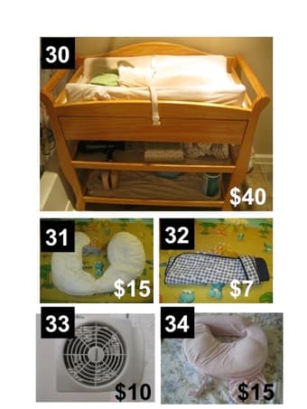BABY- Crib, Diaper changing table etc 2