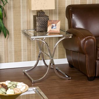 Side / end table in silver for sale at $150 - Real Bargain! 1