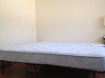king size mattress (ultra firm) with steel frame- $220-palo alto 1