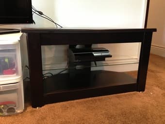 Black TV Stand - GREAT condition $50 OBO 1