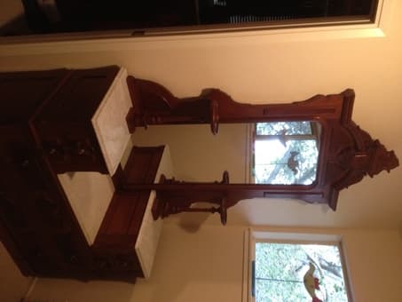 Antique Victorian Walnut/Marble top bedroom set 1