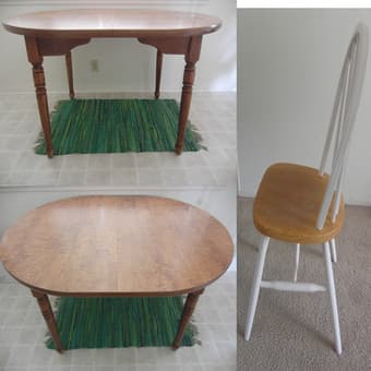 Table + 2 chairs 1