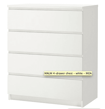 IKEA 4-drawer chest - very good condition - $20 1